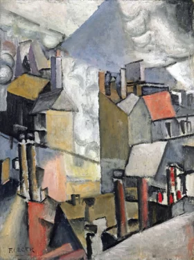 Les Fumées Sur Les Toits by Fernand Leger Les Fumées Sur Les Toits by Fernand Leger