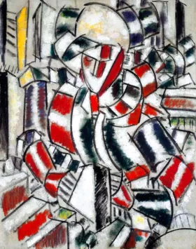 La femme en rouge et vert by Fernand Leger La femme en rouge et vert by Fernand Leger