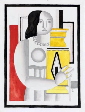 Femme au vase by Fernand Leger Femme au vase by Fernand Leger