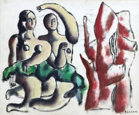 Danseuses au Tronc d’arbre by Fernand Leger Danseuses au Tronc d’arbre by Fernand Leger