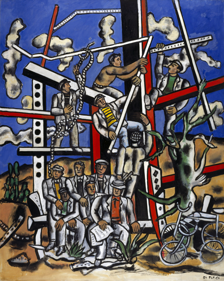 Study for The Constructors The Team at Rest by Fernand Leger, oil painting reproduction on canvas Study for The Constructors The Team at Rest by Fernand Leger