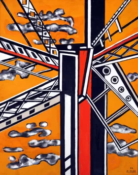 Élément Mécanique Sur Fond Jaune by Fernand Leger Élément Mécanique Sur Fond Jaune by Fernand Leger
