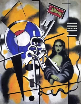 La Joconde aux Cles (Mona Lisa with Keys) by Fernand Leger La Joconde aux Cles (Mona Lisa with Keys) by Fernand Leger