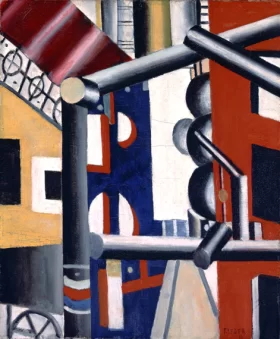 The Scaffolding (First State) by Fernand Leger