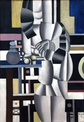 Two women with final state cabinet by Fernand Leger
