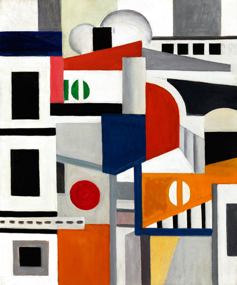 Les Maisons by Fernand Leger, oil painting reproduction on canvas Les Maisons by Fernand Leger