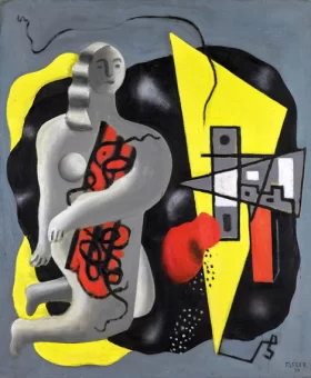 La danseuse au Triangle Jaune) by Fernand Leger La danseuse au Triangle Jaune) by Fernand Leger