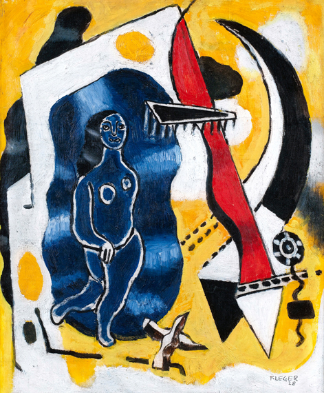 La danseuse Bleue 1Er État by Fernand Leger, oil painting reproduction on canvas La danseuse Bleue 1Er État by Fernand Leger