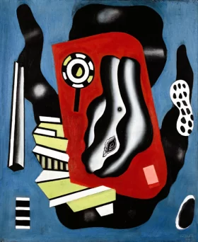 Composition Sur Fond Bleu by Fernand Leger