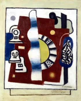 Composition Sur Fond Brun by Fernand Leger Composition Sur Fond Brun by Fernand Leger