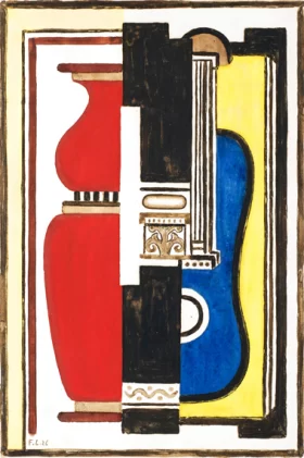 Nature Morte à La Guitare by Fernand Leger Nature Morte à La Guitare by Fernand Leger