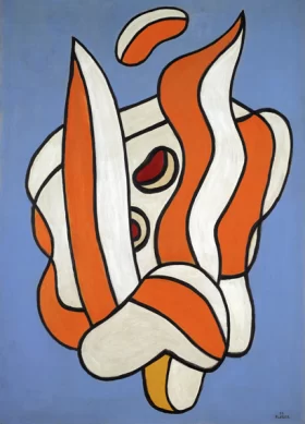Composition Sur Fond Bleu by Fernand Leger
