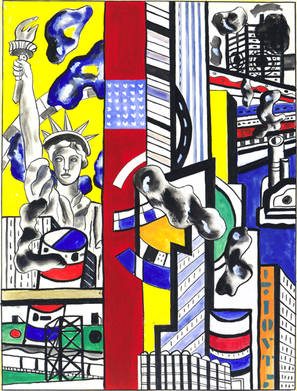 Study for Cinematic Mural, Study II by Fernand Leger
