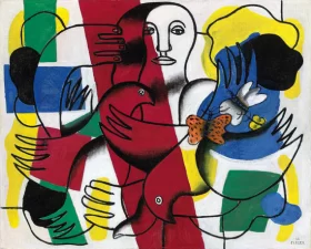Composition aux deux papillons by Fernand Leger