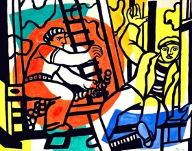 Étude Pour "Les Constructeurs" by Fernand Leger Étude Pour "Les Constructeurs" by Fernand Leger