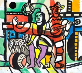 Étude Pour La Grande Parade by Fernand Leger Étude Pour La Grande Parade by Fernand Leger
