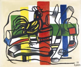 Le Coq Jaune et Noir by Fernand Leger