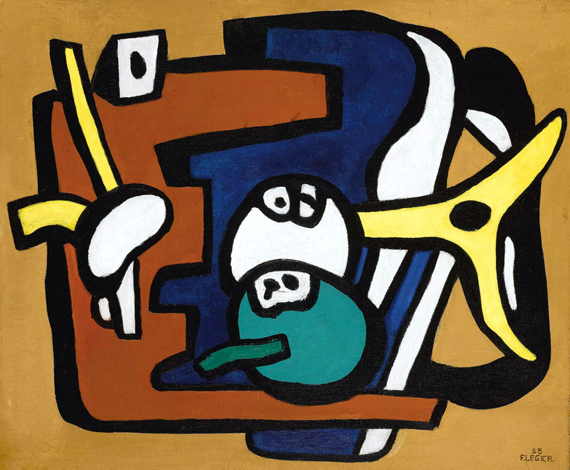 Nature Morte aux deux Fruits by Fernand Leger, oil painting reproduction on canvas Nature Morte aux deux Fruits by Fernand Leger