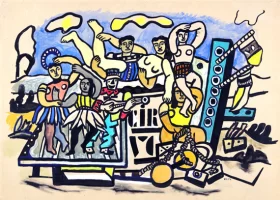 La Grande Parade by Fernand Leger La Grande Parade by Fernand Leger