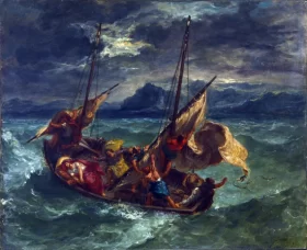 Christ on the Sea of Galilee 1854 by Eugene Delacroix