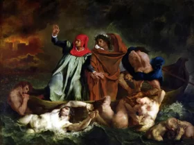 The Barque of Dante by Eugene Delacroix The Barque of Dante by Eugene Delacroix