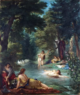 Bathers, 1854 by Eugene Delacroix Bathers, 1854 by Eugene Delacroix