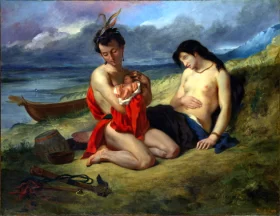 The Natchez 1835 by Eugene Delacroix The Natchez 1835 by Eugene Delacroix