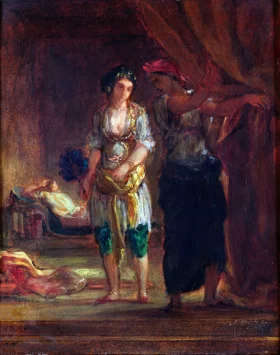 Interior of a Harem in Oran by Eugene Delacroix Interior of a Harem in Oran by Eugene Delacroix