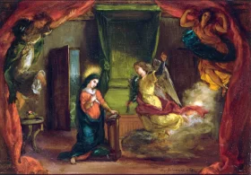 Annonciation 1841 by Eugene Delacroix