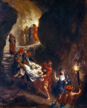 Christ Carried Down To the Tomb 1859 by Eugene Delacroix