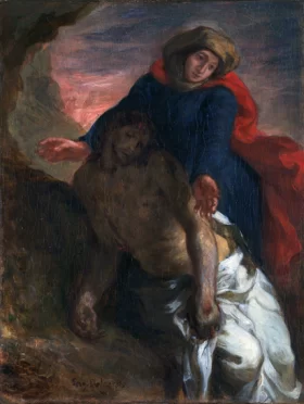 Pietà, 1850 by Eugene Delacroix