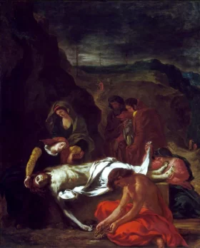 The Lamentation 1848 by Eugene Delacroix