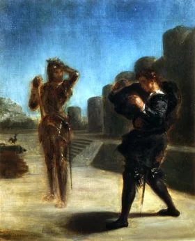 Ghost of Hamlet's Father 1825 by Eugene Delacroix Ghost of Hamlet's Father 1825 by Eugene Delacroix
