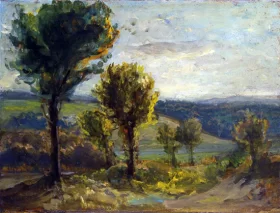 Landscape Near Champrosay, 1850 by Eugene Delacroix