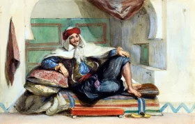 Sidi Abdallah, Provincial Ruler of the Regency of Algiers, Rue Amour by Eugene Delacroix Sidi Abdallah, Provincial Ruler of the Regency of Algiers, Rue Amour by Eugene Delacroix