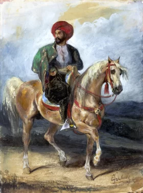 The Turkish Rider 1834 by Eugene Delacroix The Turkish Rider 1834 by Eugene Delacroix