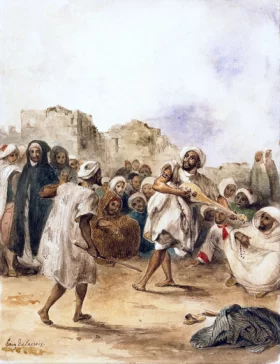 Strolling Players 1833 by Eugene Delacroix Strolling Players 1833 by Eugene Delacroix