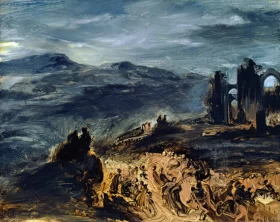 Sabbath Scene 1831 by Eugene Delacroix