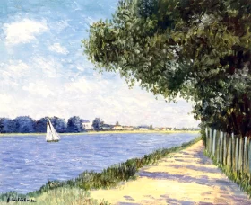 Les Bords De Seine Au Petit Gennevilliers by Gustave Caillebotte Les Bords De Seine Au Petit Gennevilliers by Gustave Caillebotte