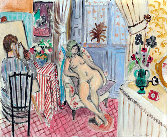 L’artiste et le modèle nu by Henri Matisse, oil painting reproduction on canvas L'artiste et le modèle nu by Henri Matisse