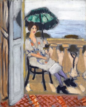 Femme à l'ombrelle verte by Henri Matisse