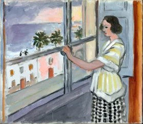 Young Woman at the Window, Sunset by Henri Matisse