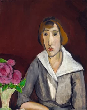 Femme aux roses by Henri Matisse