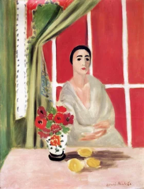 Figure at the Rideau Releve by Henri Matisse