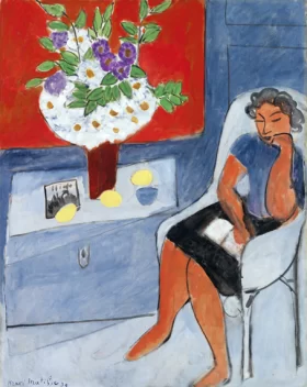 Figure with Bouquet by Henri Matisse