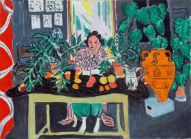 Interior with an Etruscan Vase (Intérieur au vase étrusque) by Henri Matisse Interior with an Etruscan Vase (Intérieur au vase étrusque) by Henri Matisse