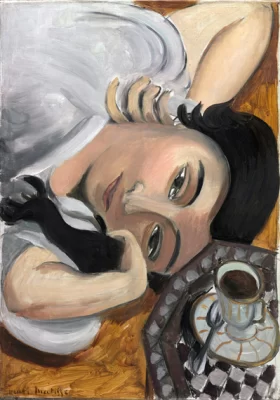 Laurette with a Cup of Coffee by Henri Matisse