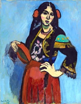Spanish Woman with a Tambourine by Henri Matisse Spanish Woman with a Tambourine by Henri Matisse