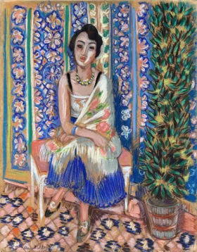 Woman with an Exotic Plant by Henri Matisse Woman with an Exotic Plant by Henri Matisse