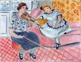 Violinist and Young Girl by Henri Matisse Violinist and Young Girl by Henri Matisse